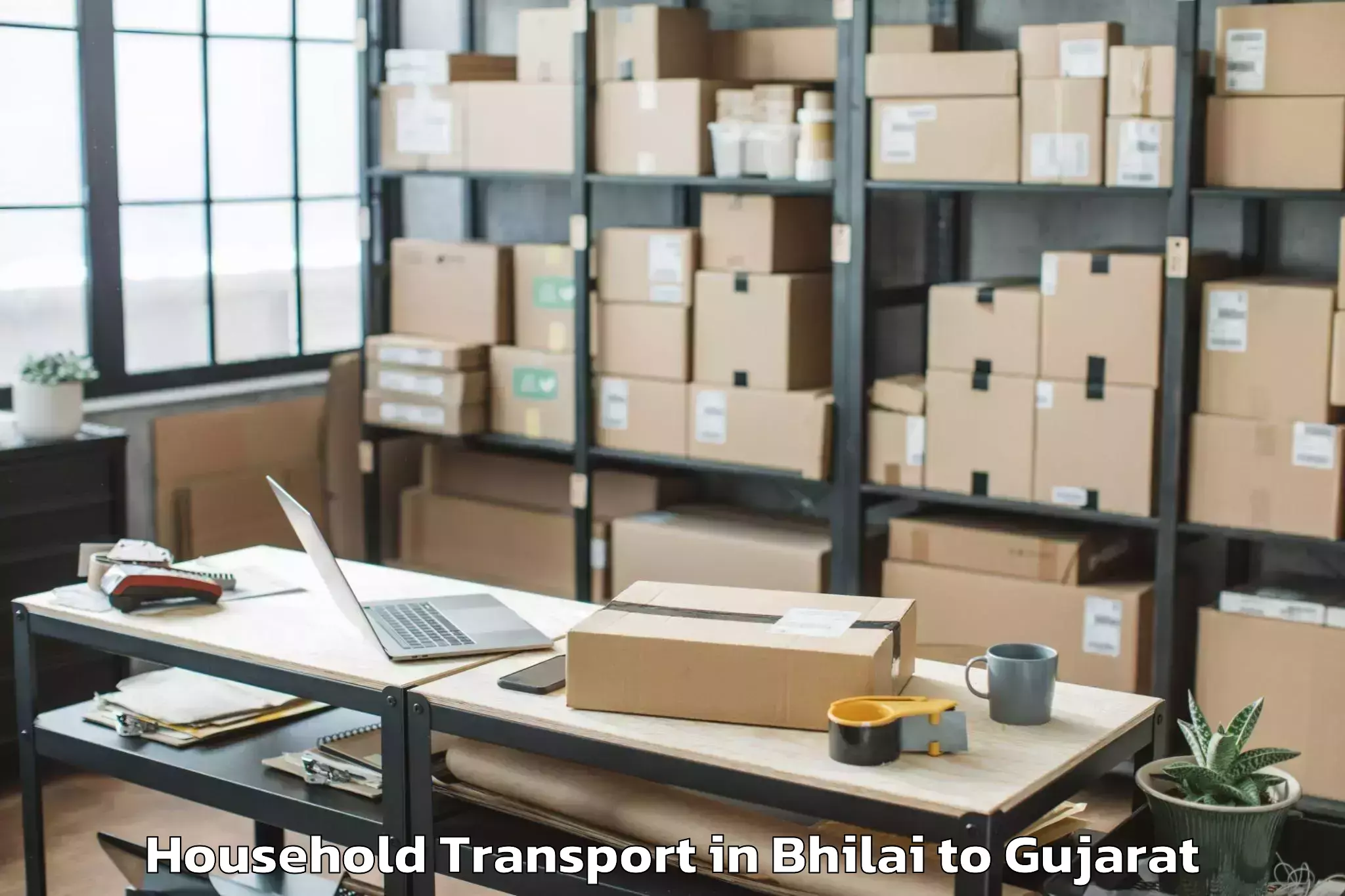 Bhilai to Mendarda Household Transport Booking